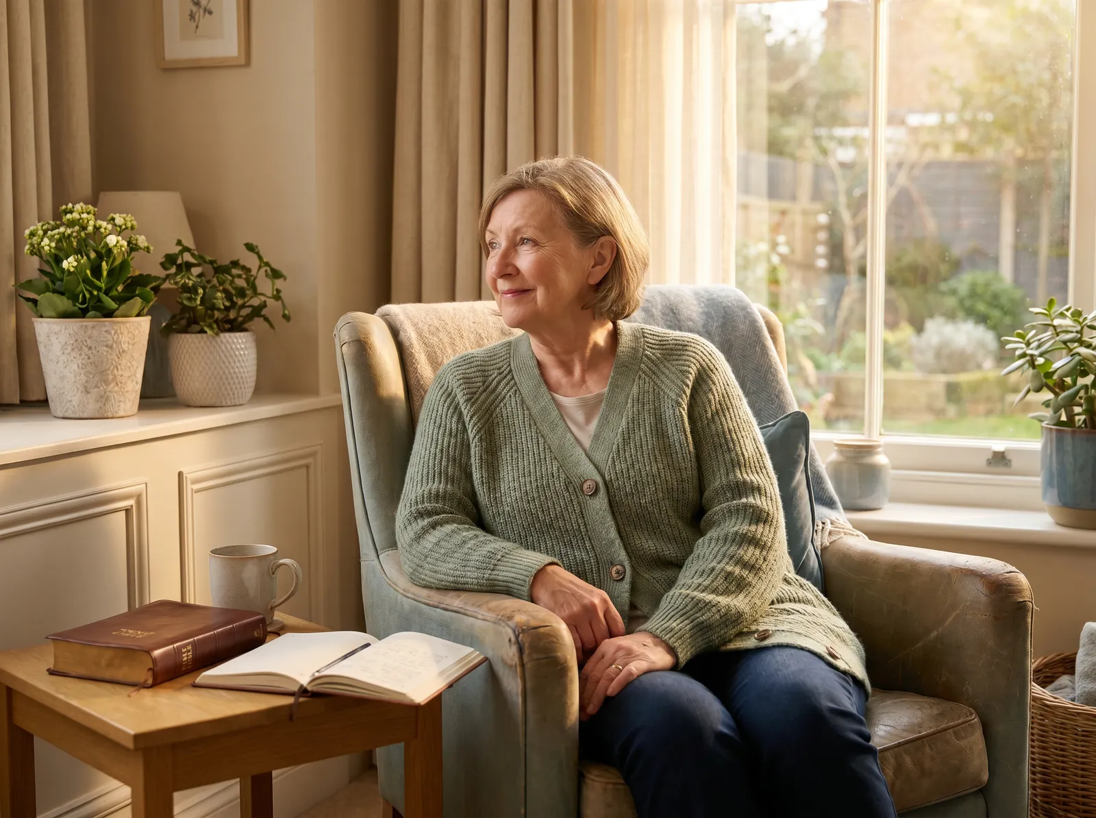 A counsellor offering a warm, welcoming presence